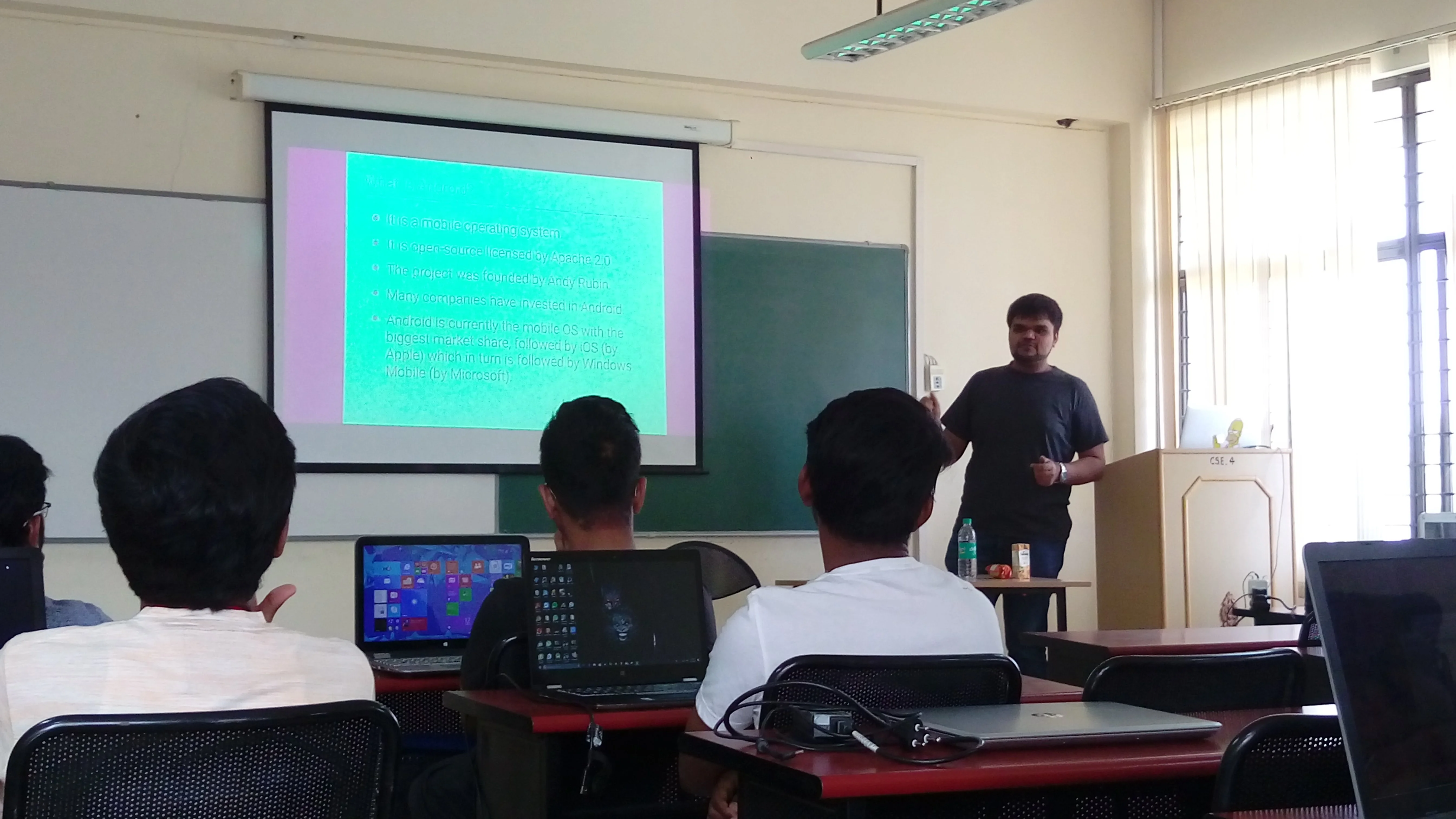 Introductory Android Development Workshop at BMSCE — photo 2